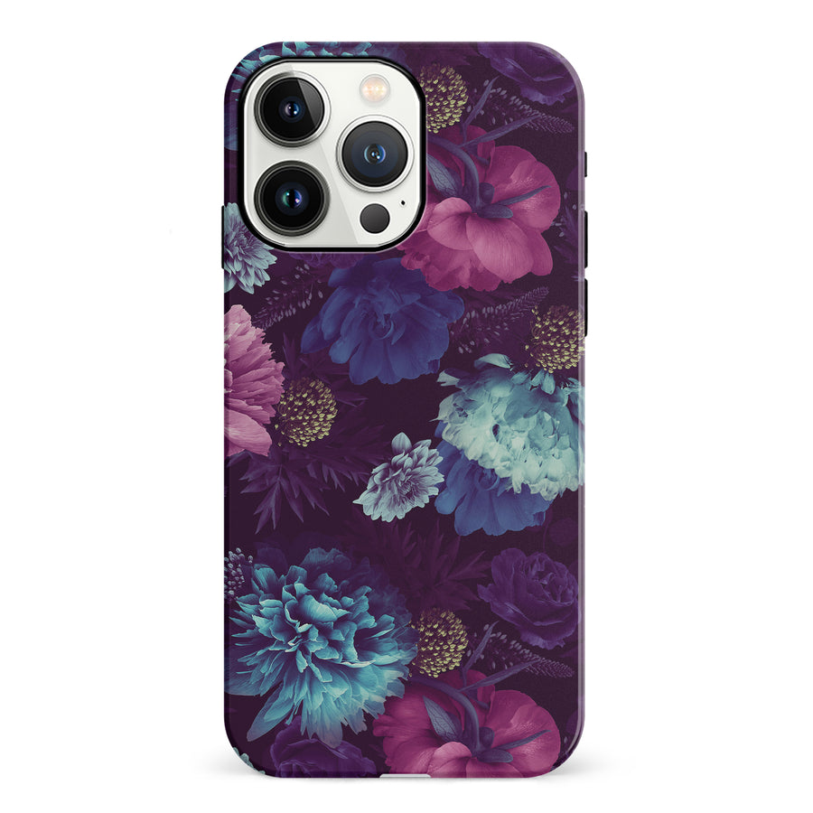 iPhone 13 Pro Flower Garden Phone Case in Purple