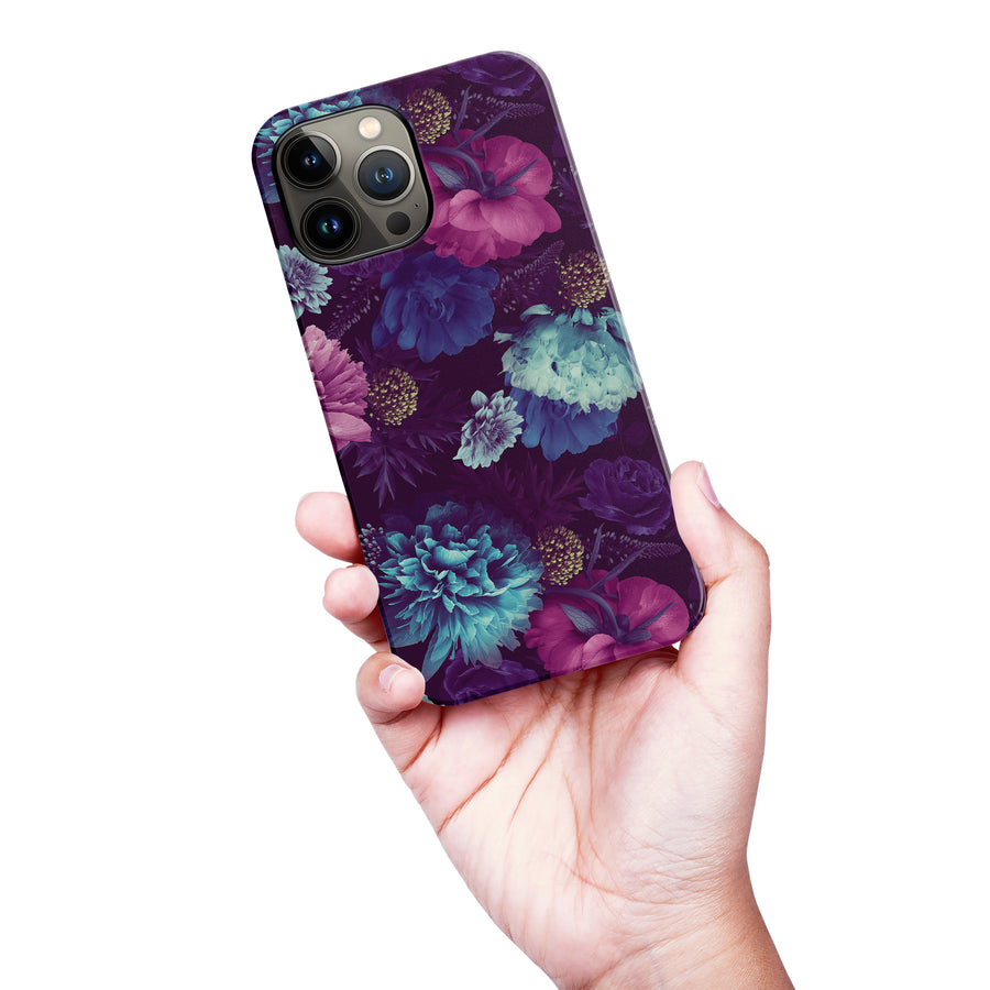 iPhone 13 Pro Max Flower Garden Phone Case in Purple