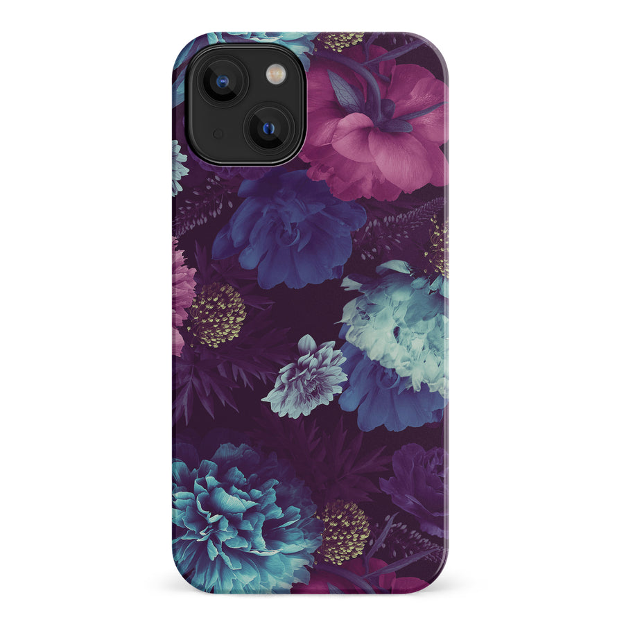iPhone 14 Flower Garden Phone Case in Purple