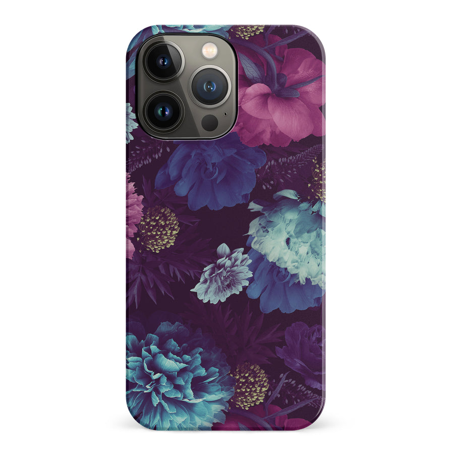 iPhone 14 Pro Flower Garden Phone Case in Purple
