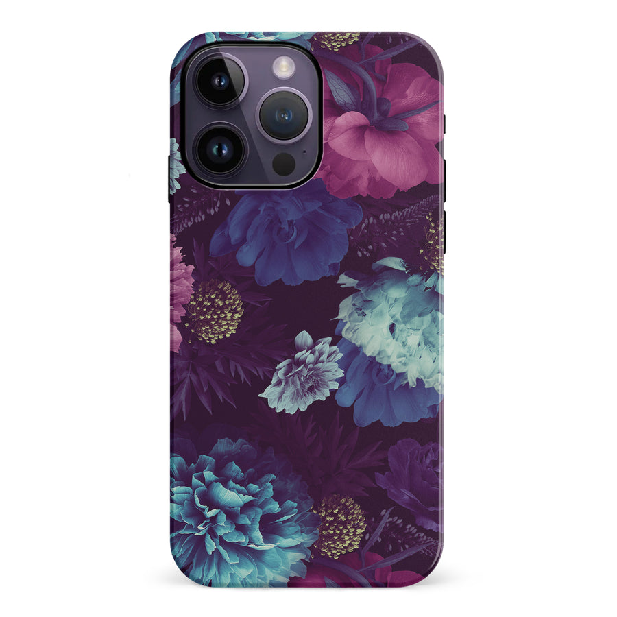 iPhone 14 Pro Max Flower Garden Phone Case in Purple