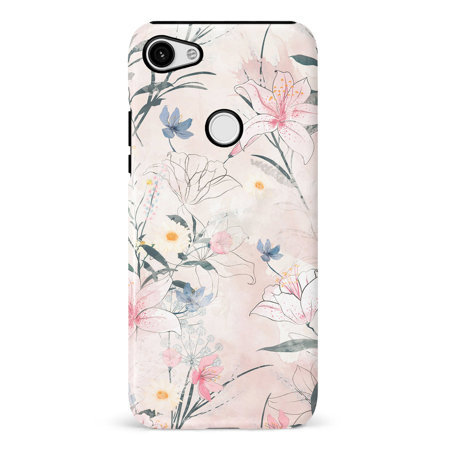 Google Pixel 3 XL Tropical Arts Phone Case in Pink