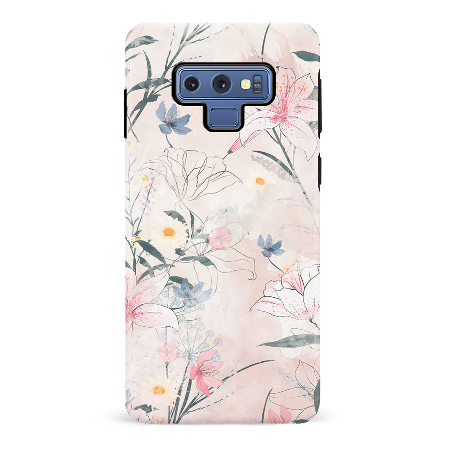 Samsung Galaxy Note 9 Tropical Arts Phone Case in Pink
