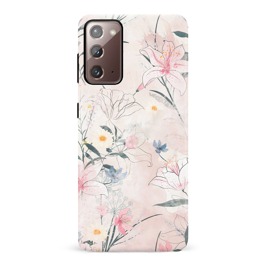 Samsung Galaxy Note 20 Tropical Arts Phone Case in Pink