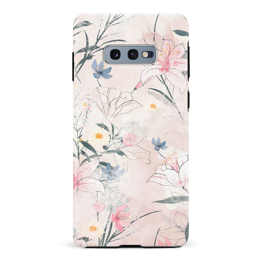 Samsung Galaxy S10e Tropical Arts Phone Case in Pink
