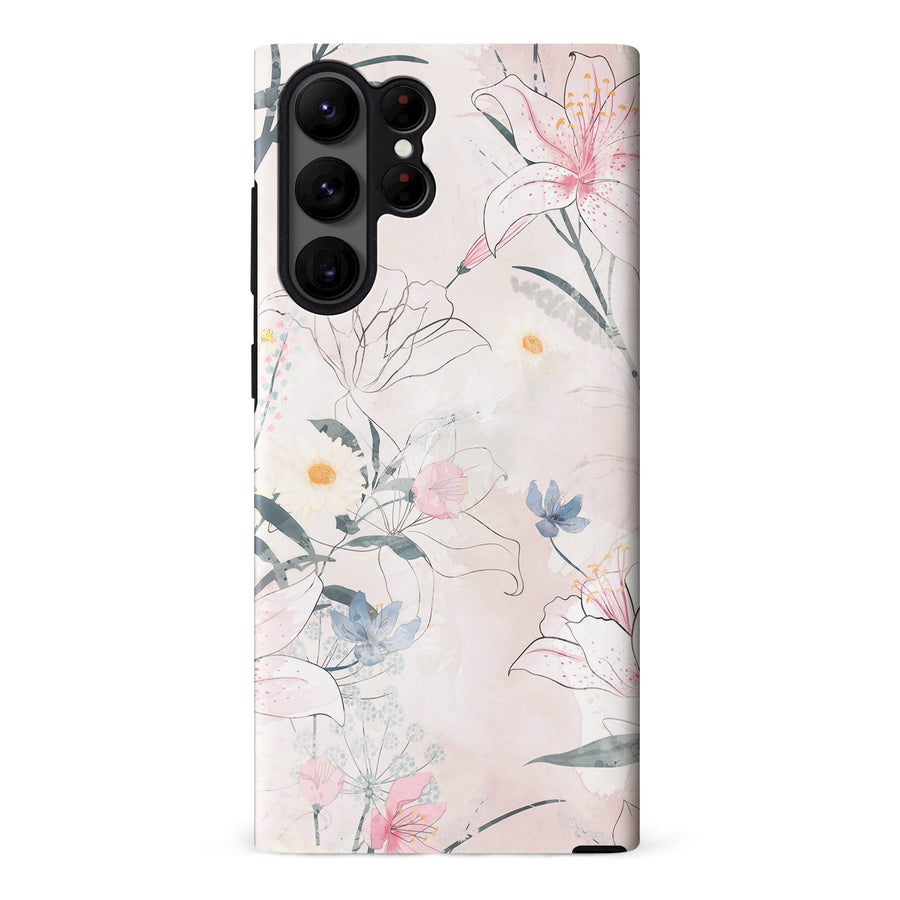 Samsung S23 Ultra Floral Blush Phone Case