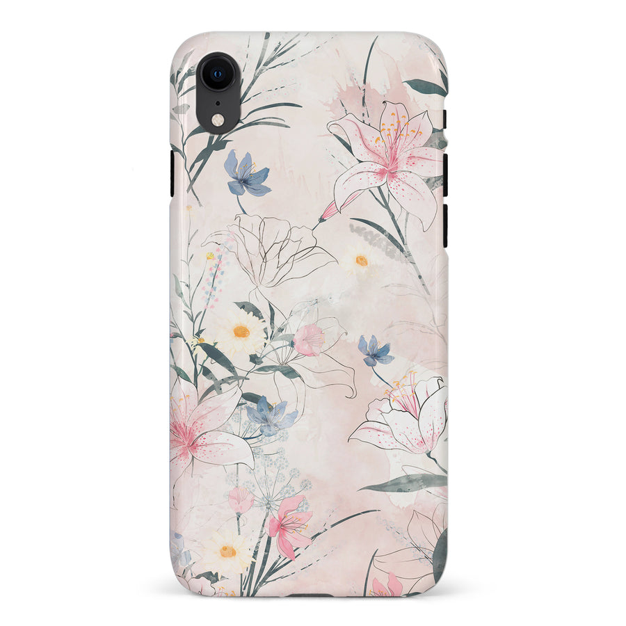 iPhone XR Tropical Arts Phone Case in Pink