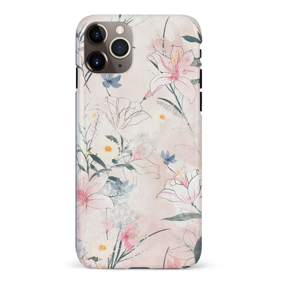 iPhone 11 Pro Max Tropical Arts Phone Case in Pink