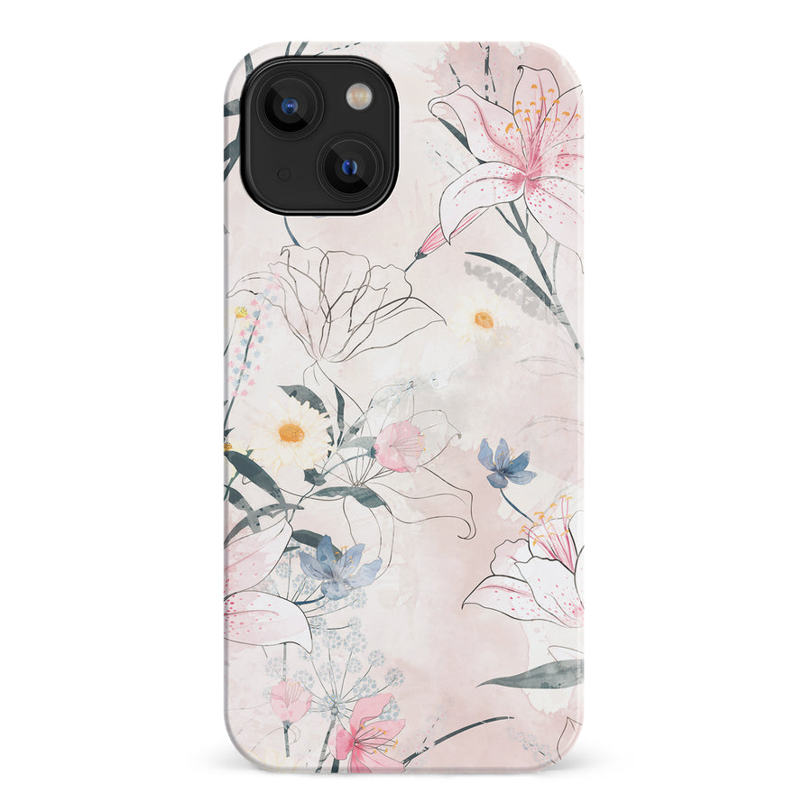 iPhone 14 Tropical Arts Phone Case in Pink