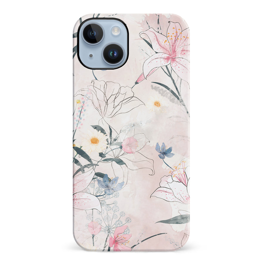 iPhone 14 Plus Tropical Arts Phone Case in Pink