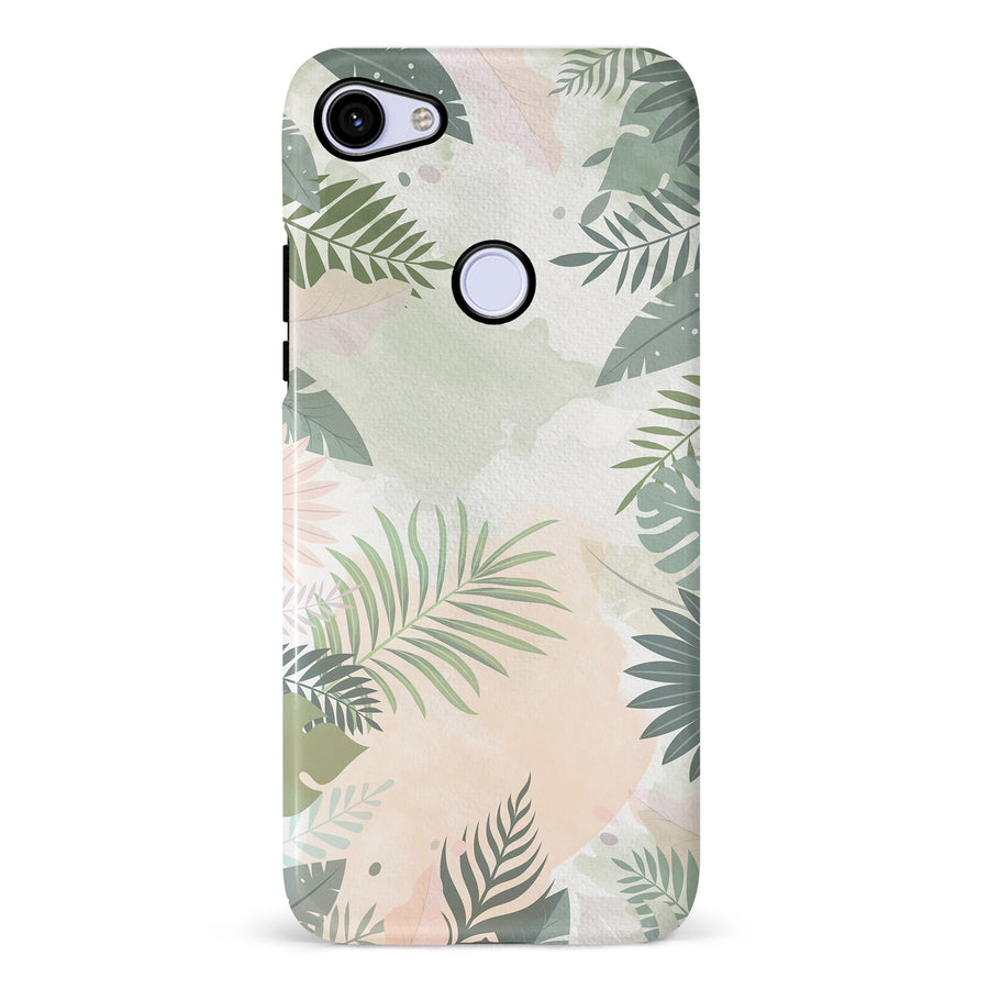 Google Pixel 3A Tropical Arts Phone Case in Green
