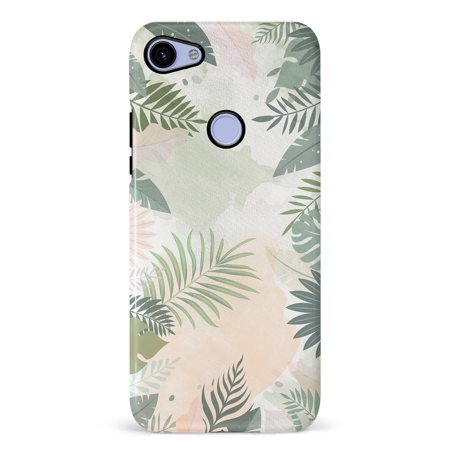 Google Pixel 3A XL Tropical Arts Phone Case in Green