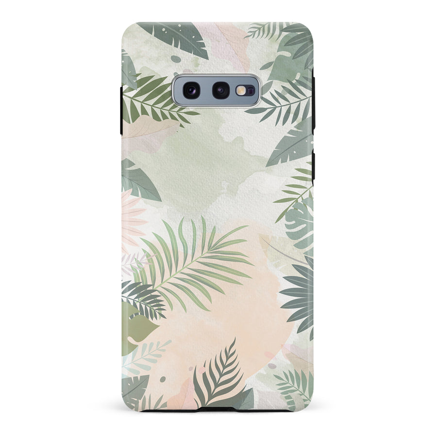 Samsung Galaxy S10e Tropical Arts Phone Case in Green