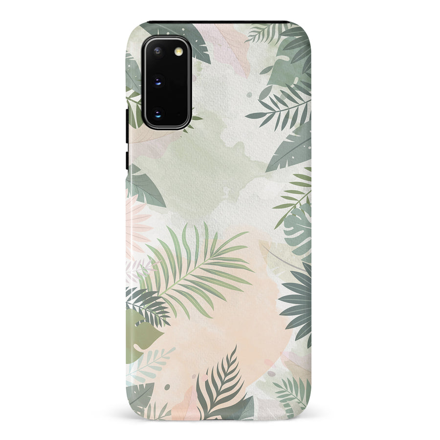 Samsung Galaxy S20 Tropical Arts Phone Case in Green