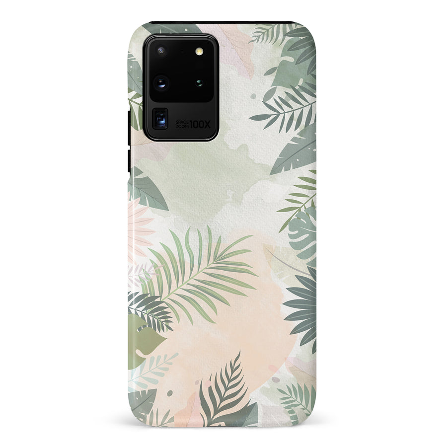 Samsung Galaxy S20 Ultra Tropical Arts Phone Case in Green