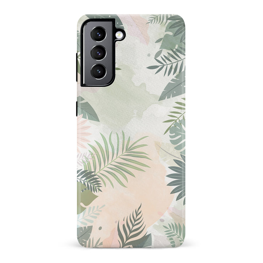 Samsung Galaxy S22 Tropical Arts Phone Case in Green