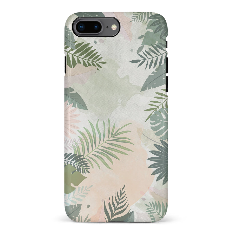 iPhone 8 Plus Tropical Arts Phone Case in Green