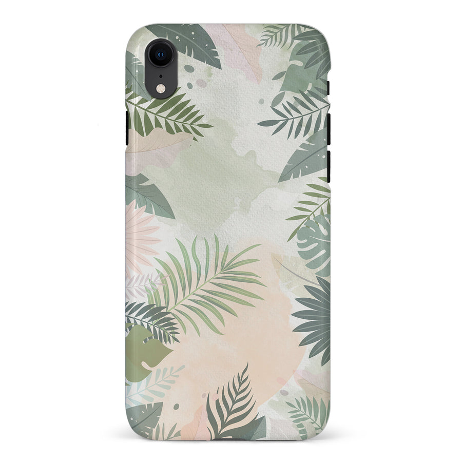 iPhone XR Tropical Arts Phone Case in Green