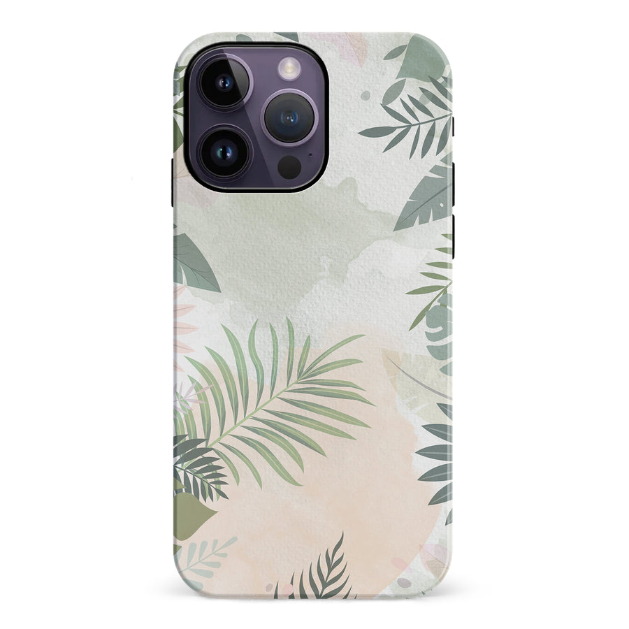 iPhone 14 Pro Max Tropical Arts Phone Case in Green