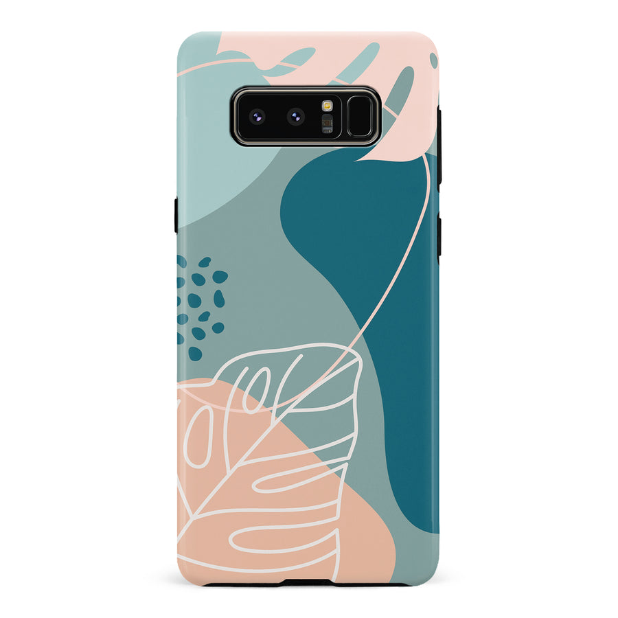 Samsung Galaxy Note 8 Tropical Arts Phone Case in Blue