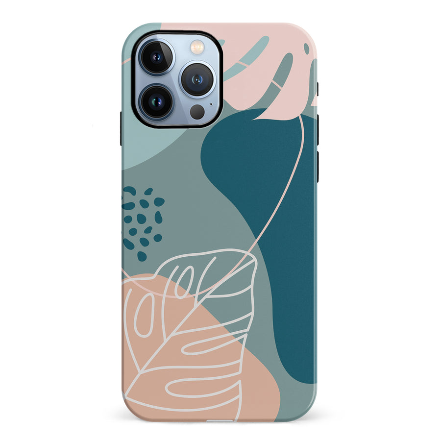 iPhone 12 Pro Tropical Arts Phone Case in Blue