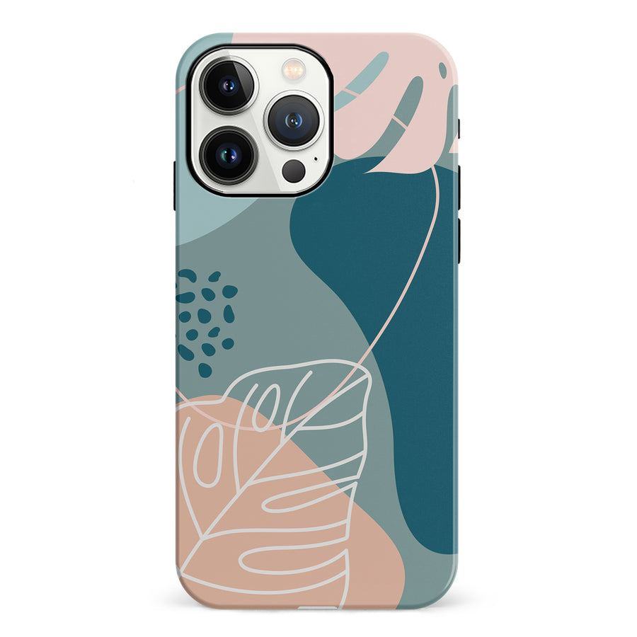 iPhone 13 Pro Tropical Arts Phone Case in Blue