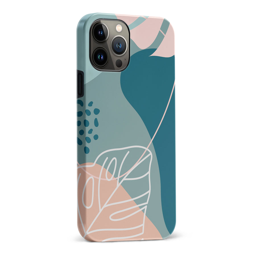 iPhone 13 Pro Max Tropical Arts Phone Case in Blue
