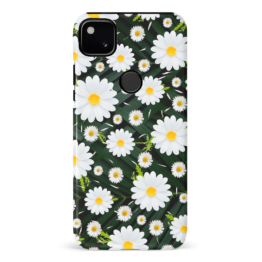 Google Pixel 4A Chamomile Phone Case in Green