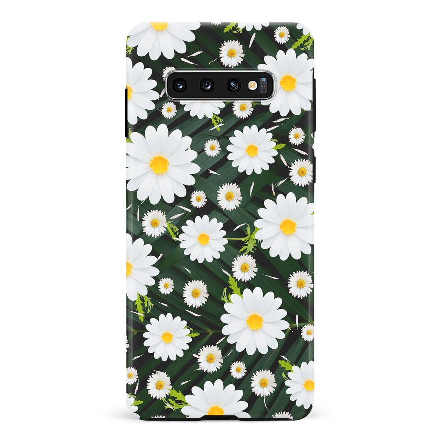 Samsung Galaxy S10 Chamomile Phone Case in Green