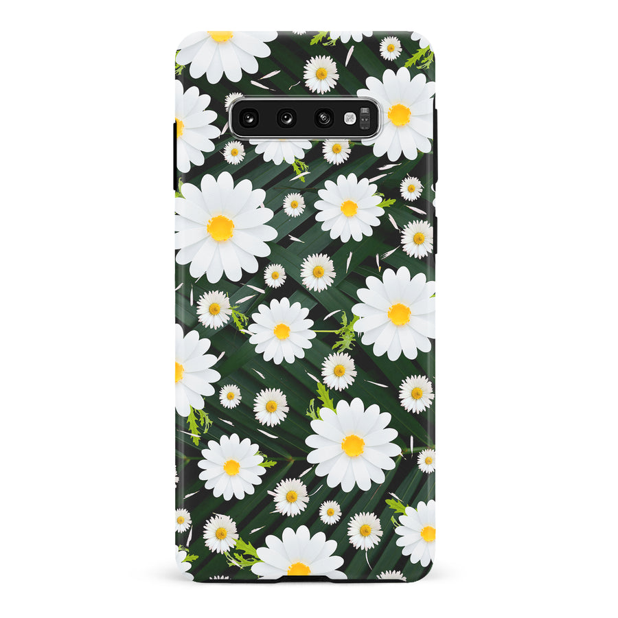 Samsung Galaxy S10 Plus Chamomile Phone Case in Green