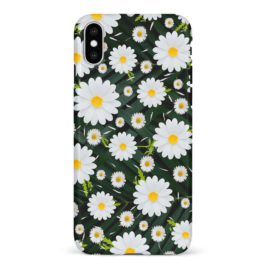 iPhone X/XS Chamomile Phone Case in Green