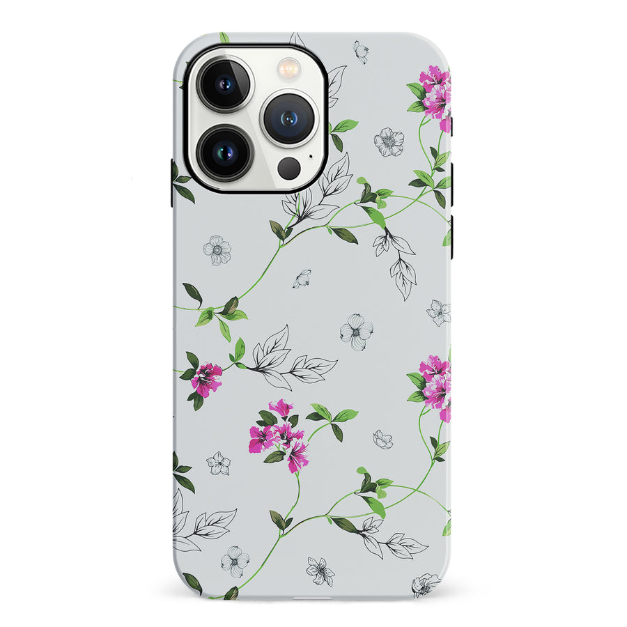 iPhone 13 Pro Bougainvillea  Phone Case in White