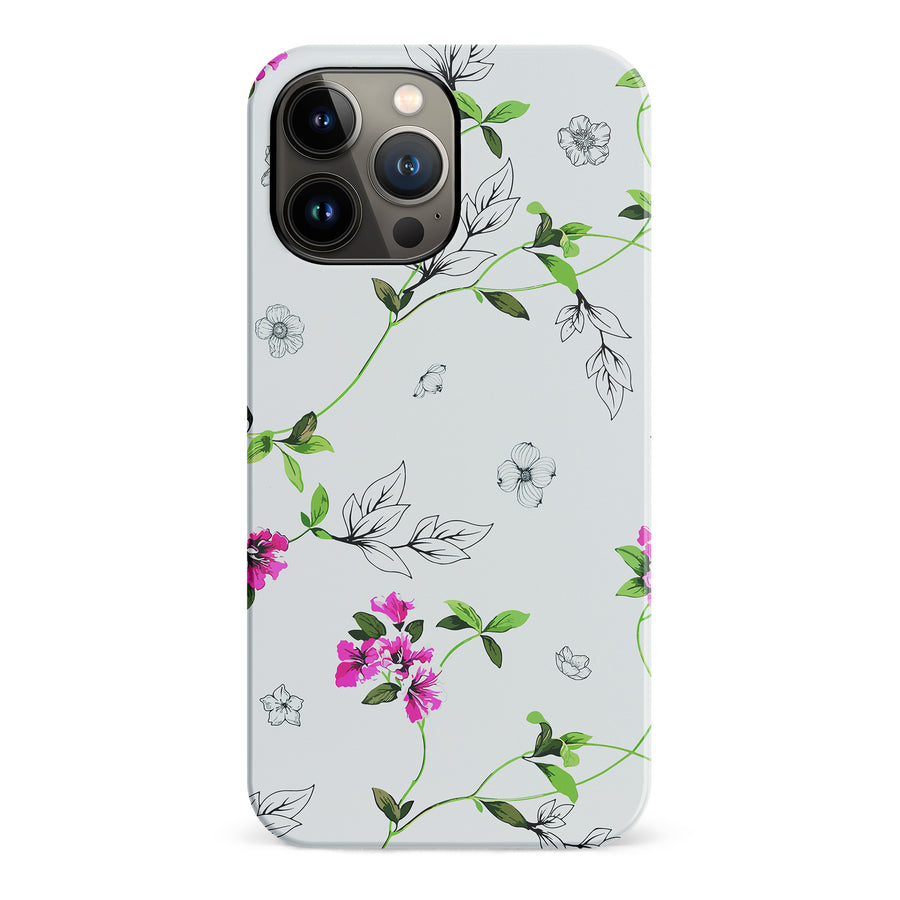 iPhone 13 Pro Max Bougainvillea  Phone Case in White