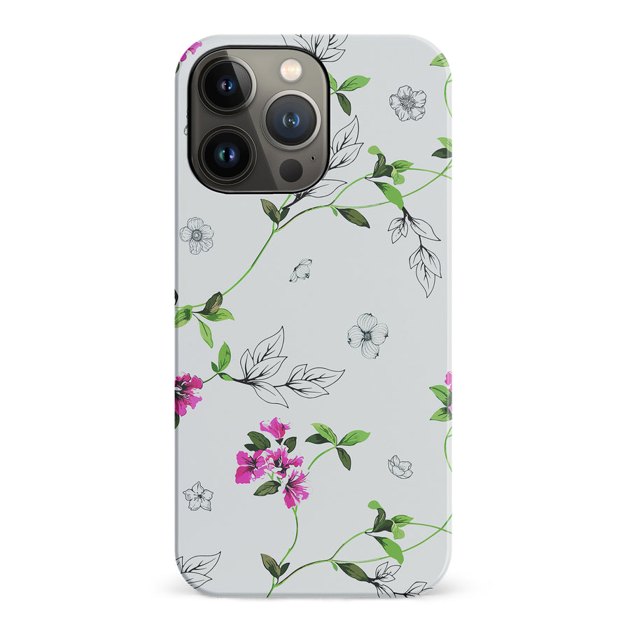 iPhone 14 Pro Bougainvillea  Phone Case in White