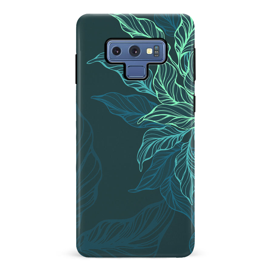 Samsung Galaxy Note 9 Tropical Phone Case in Green