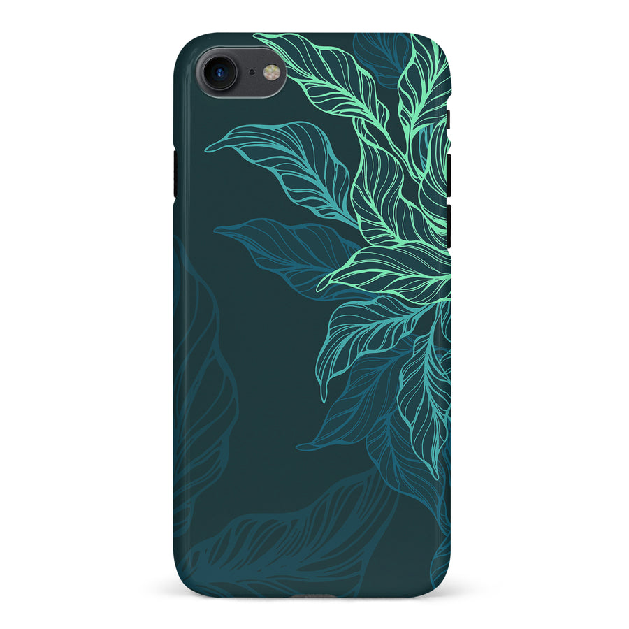 iPhone 7/8/SE Tropical Phone Case in Green