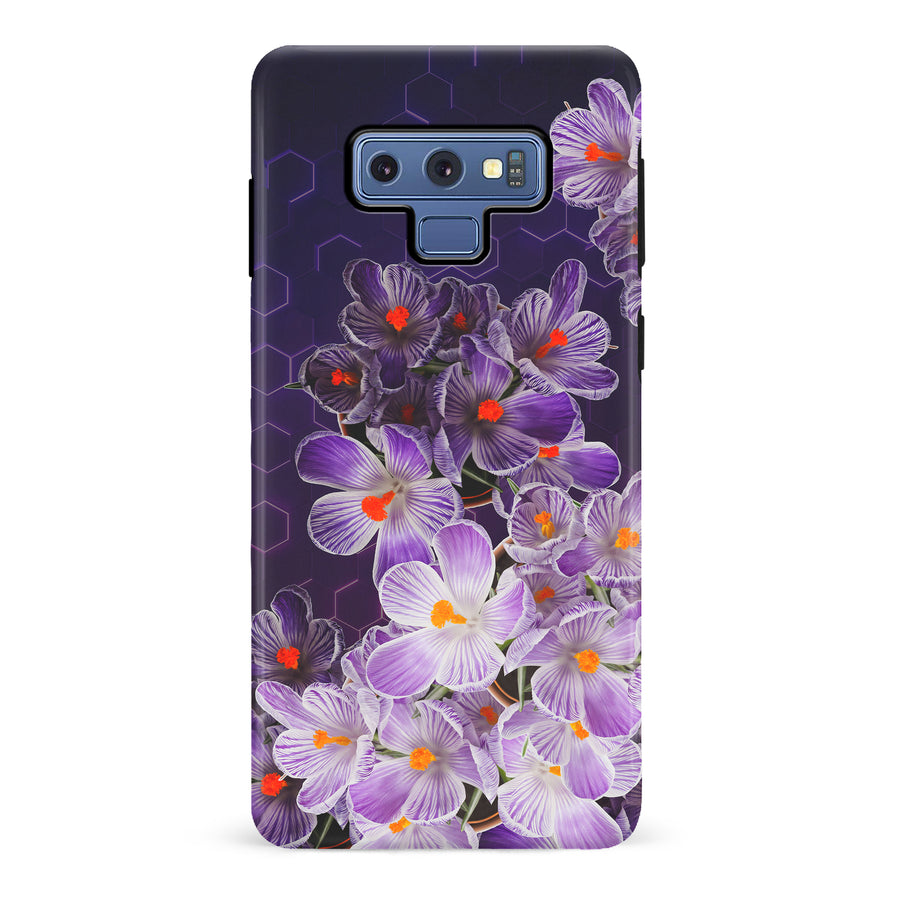 Samsung Galaxy Note 9 Crocus Phone Case in Purple