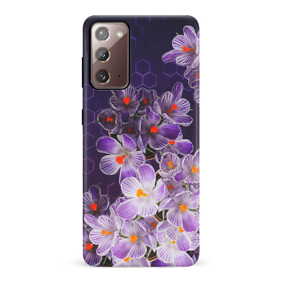 Samsung Galaxy Note 20 Crocus Phone Case in Purple