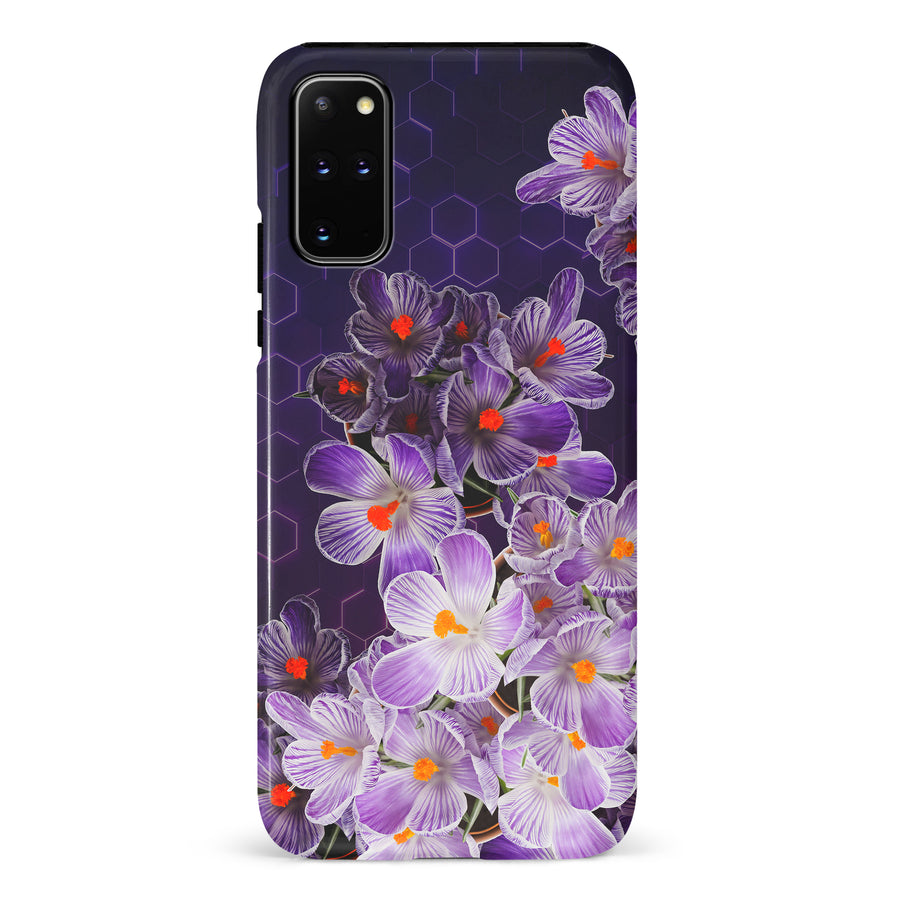Samsung Galaxy S20 Plus Crocus Phone Case in Purple