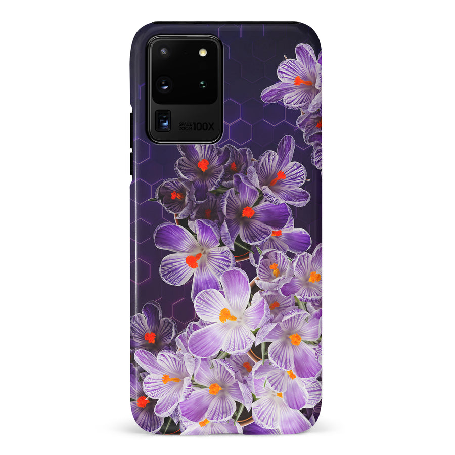 Samsung Galaxy S20 Ultra Crocus Phone Case in Purple