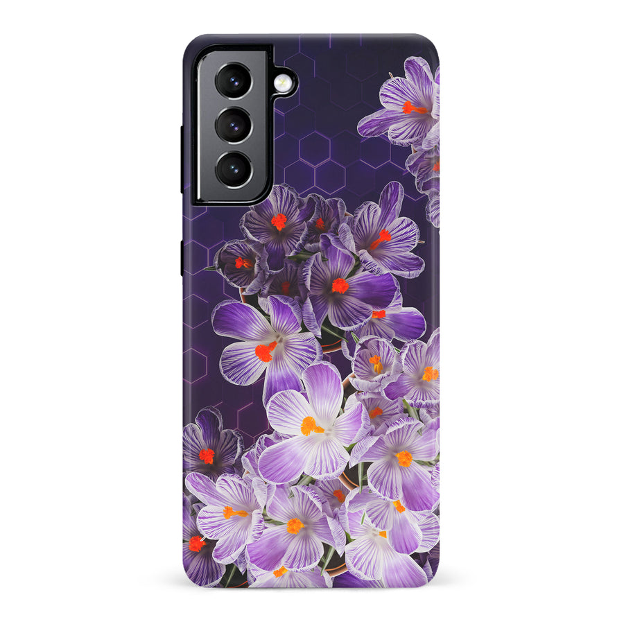 Samsung Galaxy S22 Crocus Phone Case in Purple