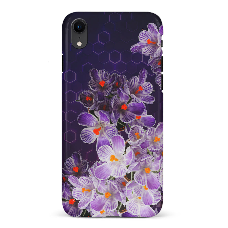 iPhone XR Crocus Phone Case in Purple