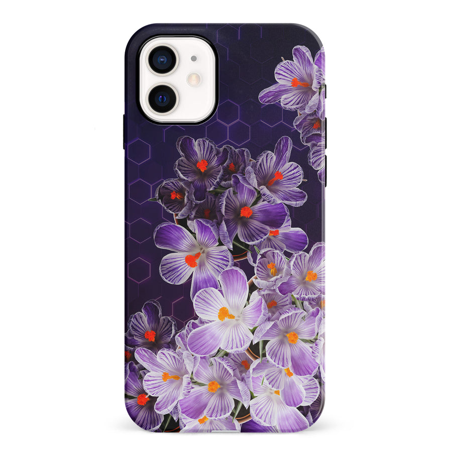 iPhone 12 Mini Crocus Phone Case in Purple