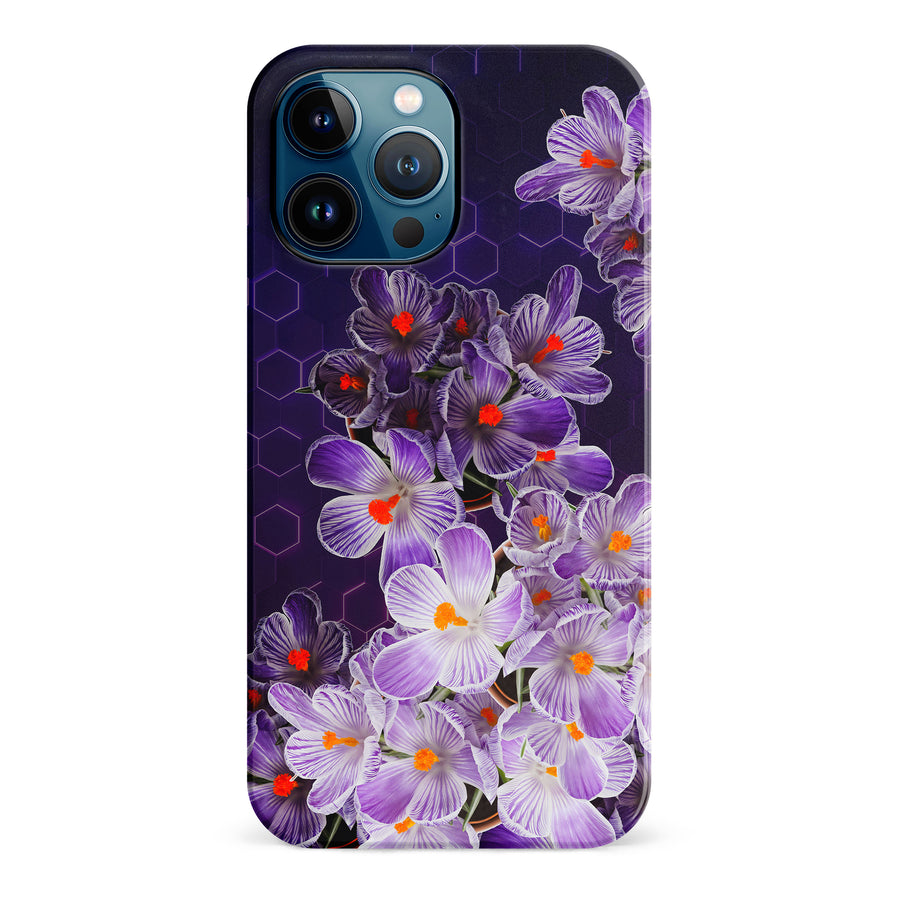 iPhone 12 Pro Max Crocus Phone Case in Purple