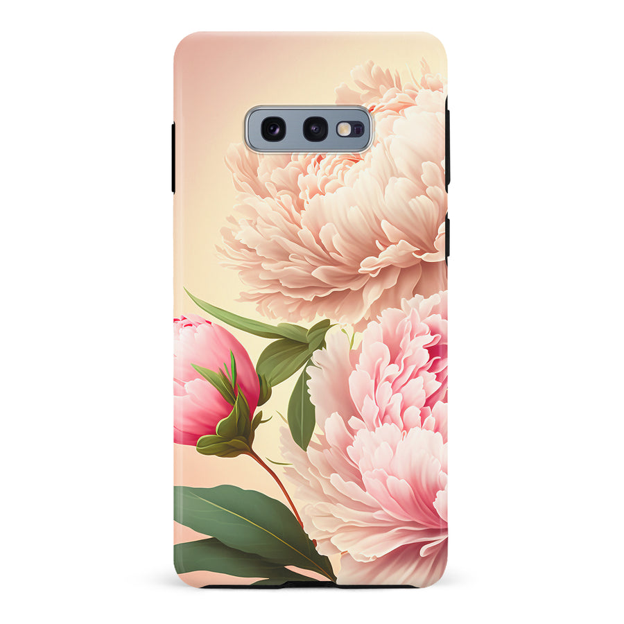 Samsung Galaxy S10e Peonies Phone Case in Pink