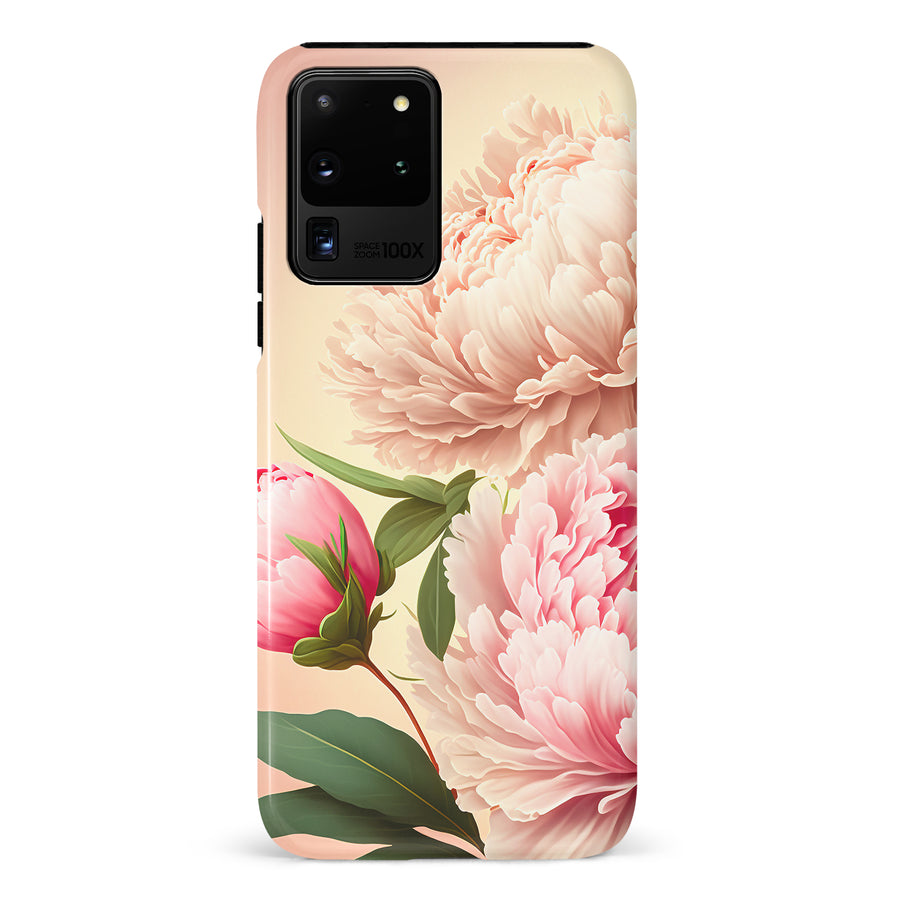 Samsung Galaxy S20 Ultra Peonies Phone Case in Pink