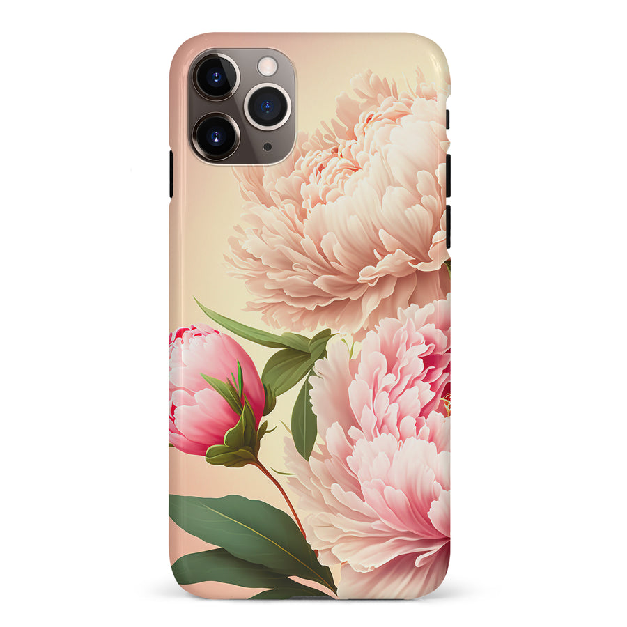 iPhone 11 Pro Max Peonies Phone Case in Pink