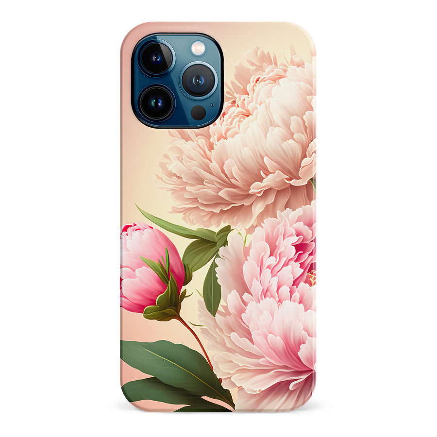 iPhone 12 Pro Max Peonies Phone Case in Pink