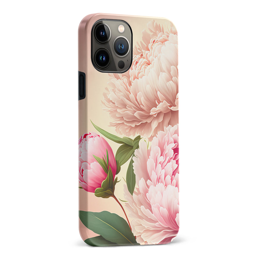 iPhone 13 Pro Max Peonies Phone Case in Pink
