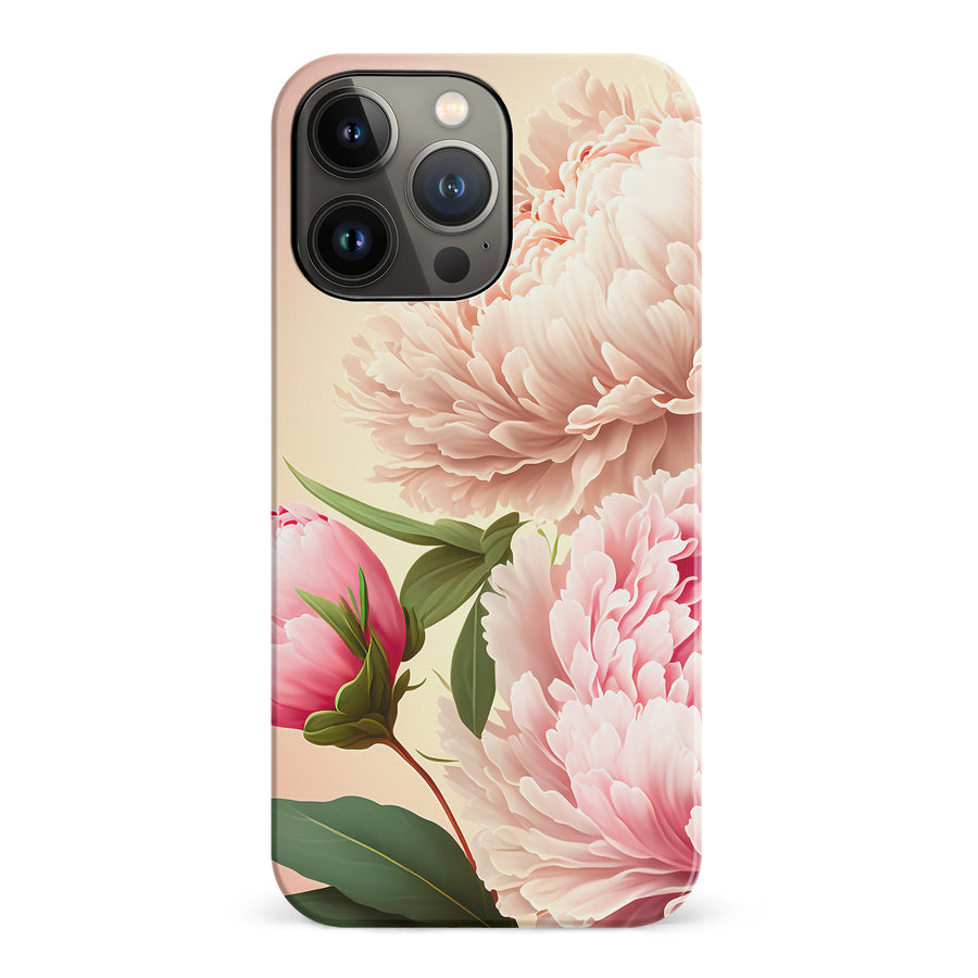 iPhone 14 Pro Peonies Phone Case in Pink